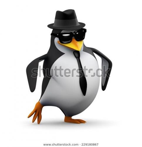 3d-render-penguin-dressed-very-600w-229180867